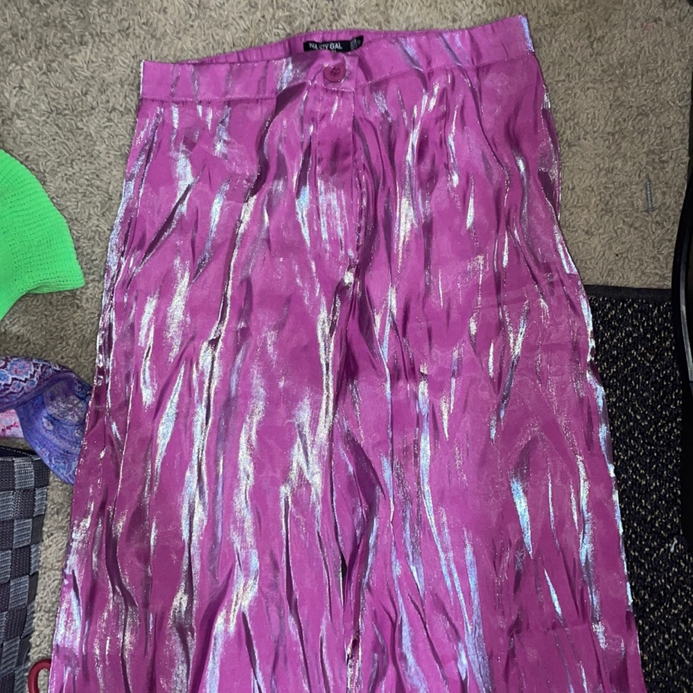 COPY - Nasty gal purple shine pants